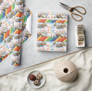 Papel De Presente Tênis Mês do Orgulho Tema Arco-íris