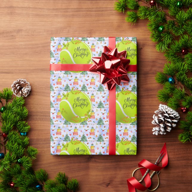 Papel De Presente Tênis Natal com tênis para jogador (Presente de Natal)