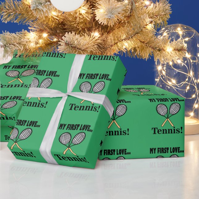 Papel De Presente Tenista de Tênis (Feriados)