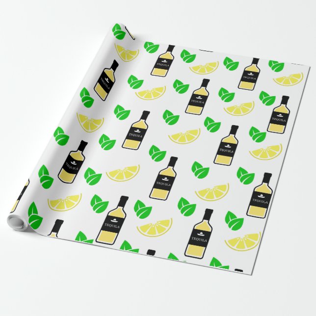 Papel De Presente Tequila e Lemon (Desenrolado)