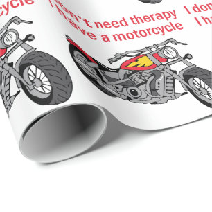 Papel De Presente Terapia da motocicleta
