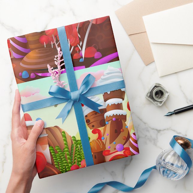 Papel De Presente Terra De Chocolate (Criador carregado)