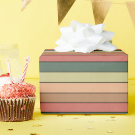 Papel De Presente Terracotta Brown Green Black On Watercolor Paper