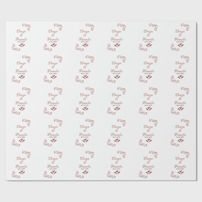 Papel De Presente Terracotta casal de casamento russo negro em Espan (Aberto)