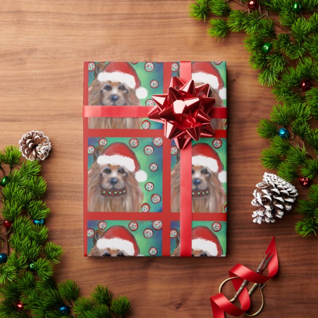 PAPEL DE PRESENTE TERRIER AUSTRALIANO (Presente de Natal)