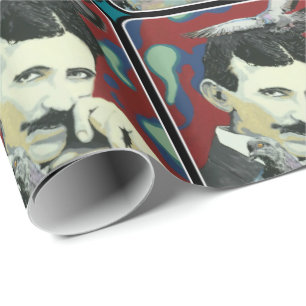 Papel De Presente "Tesla Daydreams" sobre