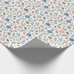 Papel De Presente Tesouros da Poça de Maré Concha Costeira