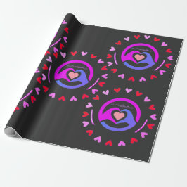 Papel De Presente Tesouros do Coração: Coração de Amor Feito à Mão p