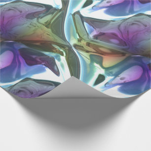 Papel De Presente Teste padrão abstrato de fluxo do paraíso