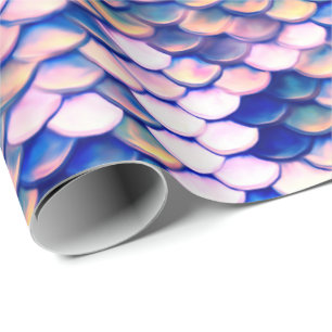 Papel De Presente Teste padrão cor-de-rosa da pele da sereia