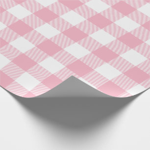 Papel De Presente Teste padrão cor-de-rosa da verificação do búf