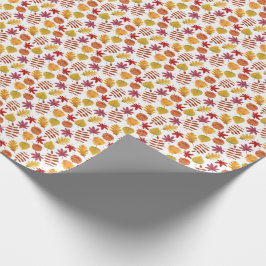 Papel De Presente Teste padrão das folhas de outono