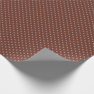 Papel De Presente Teste padrão de bolinhas marrom pequeno delicado