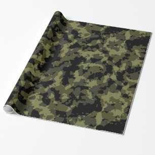 Papel De Presente Teste padrão de Camo