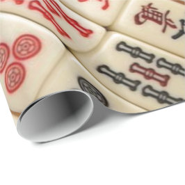 Papel De Presente Teste padrão de Mahjong