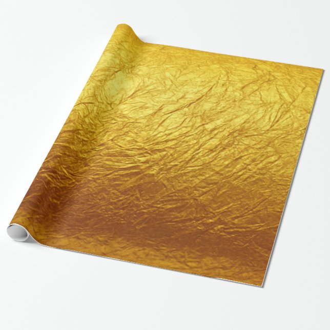 Papel De Presente Teste padrão DE PAPEL DOURADO PURO + seus (Desenrolado)