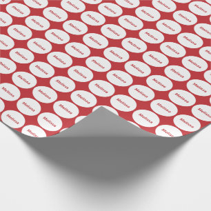 Papel De Presente Teste padrão de pontos branco na obscuridade -