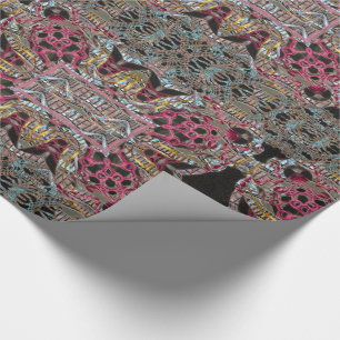 Papel De Presente Teste padrão do Victorian do feriado de Roole