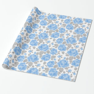 Papel De Presente Teste padrão floral. Rosas /2 da aguarela