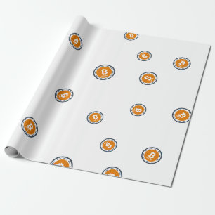 Papel De Presente Teste padrão legal do sinal de Cryptocurrency do