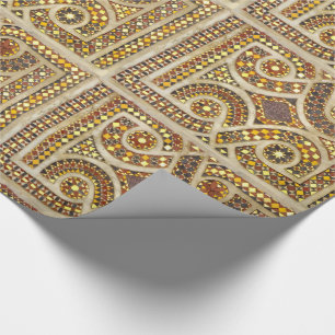 Papel De Presente Teste padrão medieval customizável