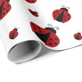 Papel De Presente Teste padrão moderno bonito do joaninha