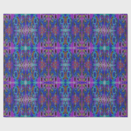 Papel De Presente Teste padrão roxo de Paisley