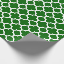 Teste padrão verde da treliça de Quatrefoil do