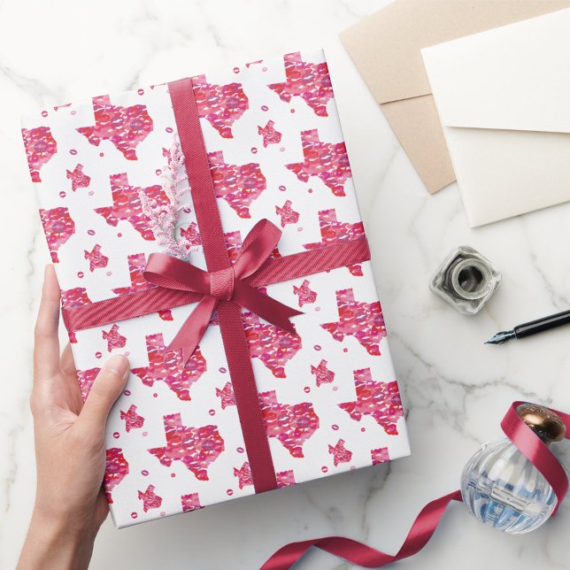 Papel De Presente Texas Kisses (Criador carregado)