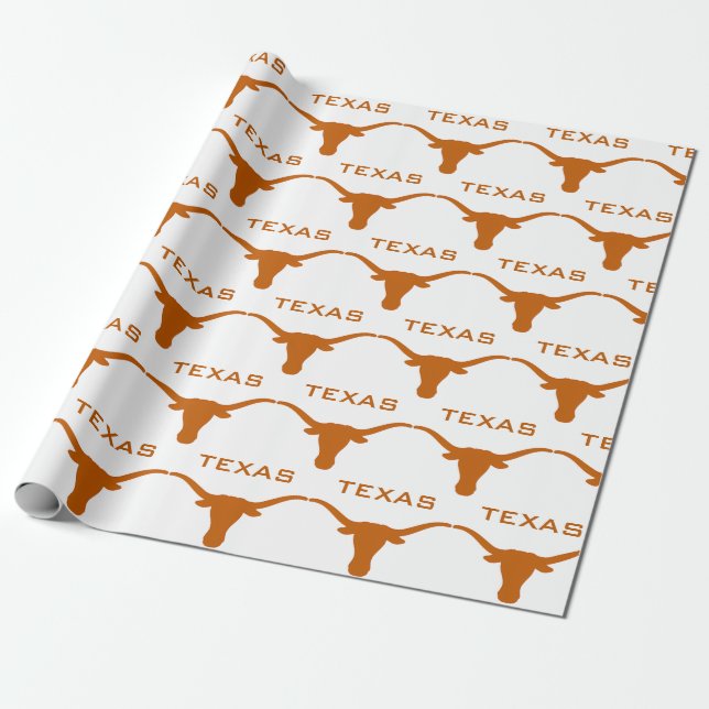 Papel De Presente Texas Longhorn (Desenrolado)