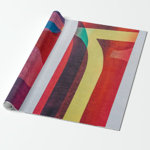 Papel De Presente Têxteis brancos e vermelhos