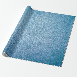Papel De Presente Têxtil azul