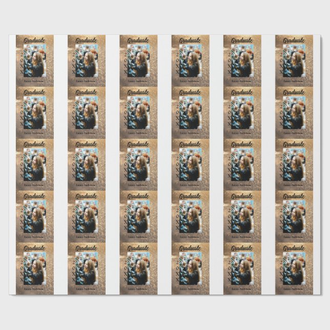 Papel De Presente Texto de classe de nome de adição de graduação de  (Aberto)