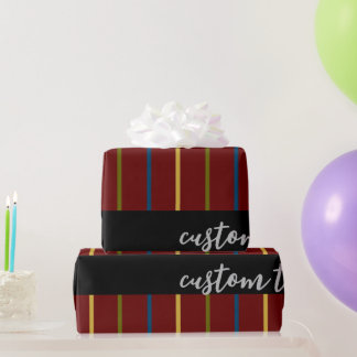 PAPEL DE PRESENTE TEXTO DE SCRIPT DE LINHAS VERTICAIS VERTICAIS RICA