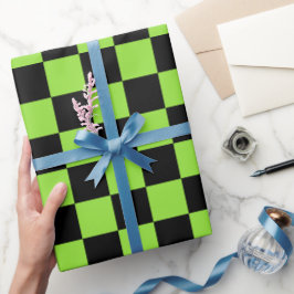 Papel De Presente Texto Personalizado de Aniversário do Verificador