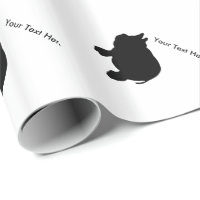Texto personalizado, mini porco preto
