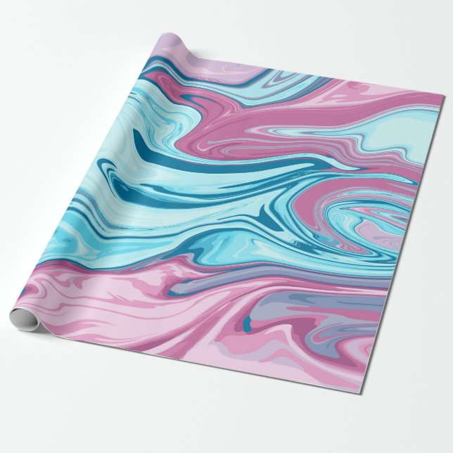 Papel De Presente textura abstrato elegante do fluxo líquido de márm (Desenrolado)