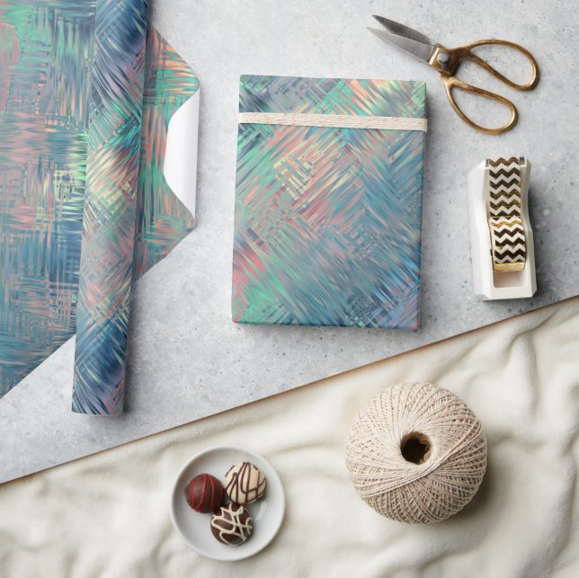 Papel De Presente Textura Azul de Alexandrite (Artesanato)