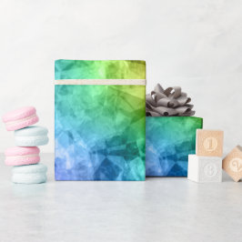 Papel De Presente Textura Azul De Peacock Despedaçada