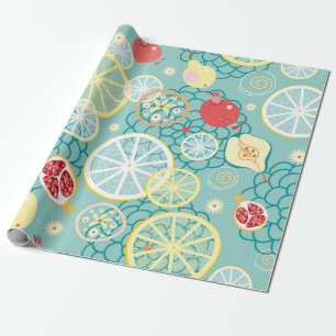 Papel De Presente textura da fruta