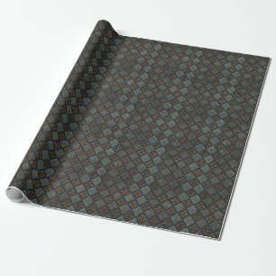 Papel De Presente Textura de bronze com padrão de escultura.