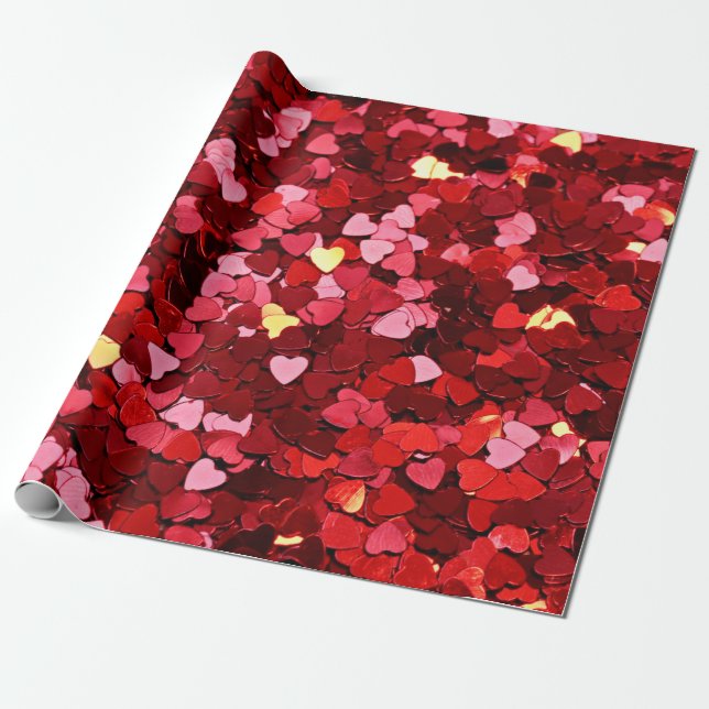 Papel De Presente Textura de fundo, vermelho (Desenrolado)