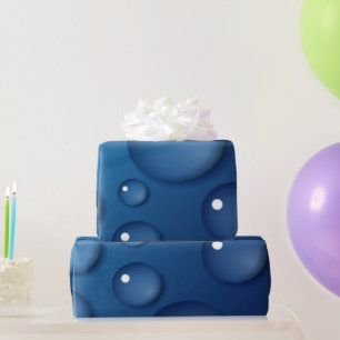 Papel De Presente Textura de gota de água azul