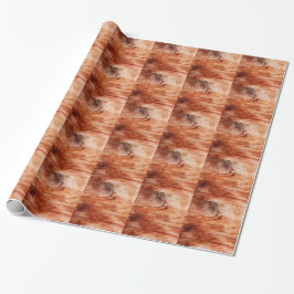 Papel De Presente Textura de Grão de Madeira