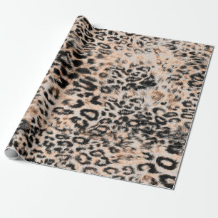 Papel De Presente Textura de leopardo, padrão de impressão de animai