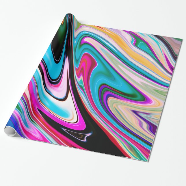 Papel De Presente Textura de pedra abstrato Marble (Desenrolado)