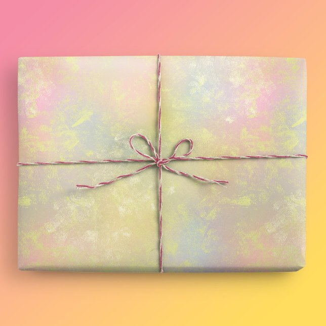 Papel De Presente Textura de Primavera de abstrato Pastel (Spring Texture Gift Mockup)