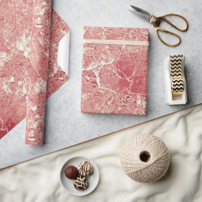 Papel De Presente Textura Dourada de mármore rosa (Artesanato)