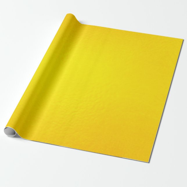 Papel De Presente textura dourada Fundo amarelo brilhante Folha (Desenrolado)