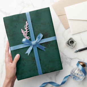 Papel De Presente Textura Elegante Verde Esmeralda Escuro Cor Sólida